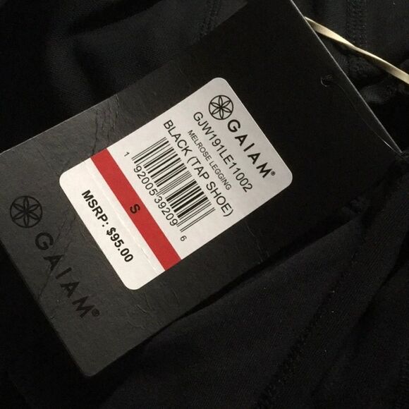 New GAIAM MELROSE LEGGINGS Black - Picture 2 of 4